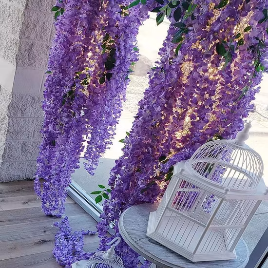Wall Hanging Artificial Vines Flower Wedding Decoration