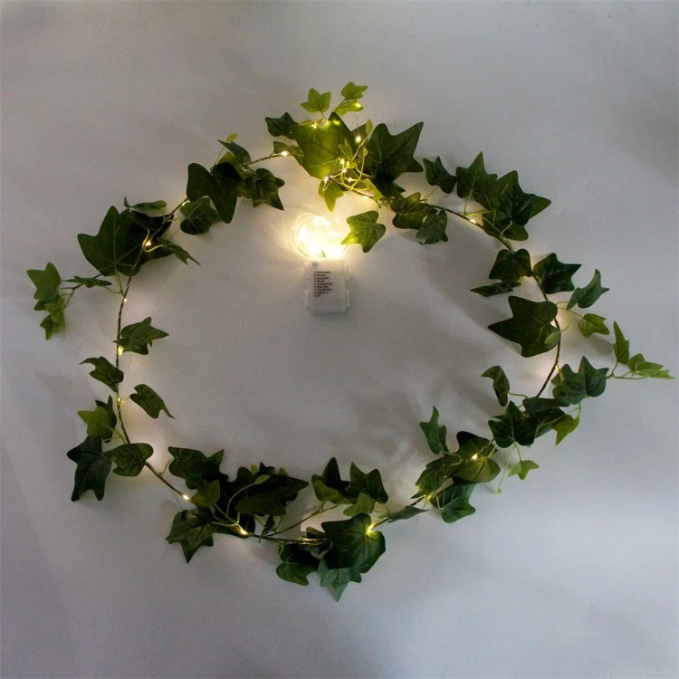 Cheap Plastic Sweet Potato Leaves Artificial Hanging Plant Green Weeping Willow Vine for Party Decoration