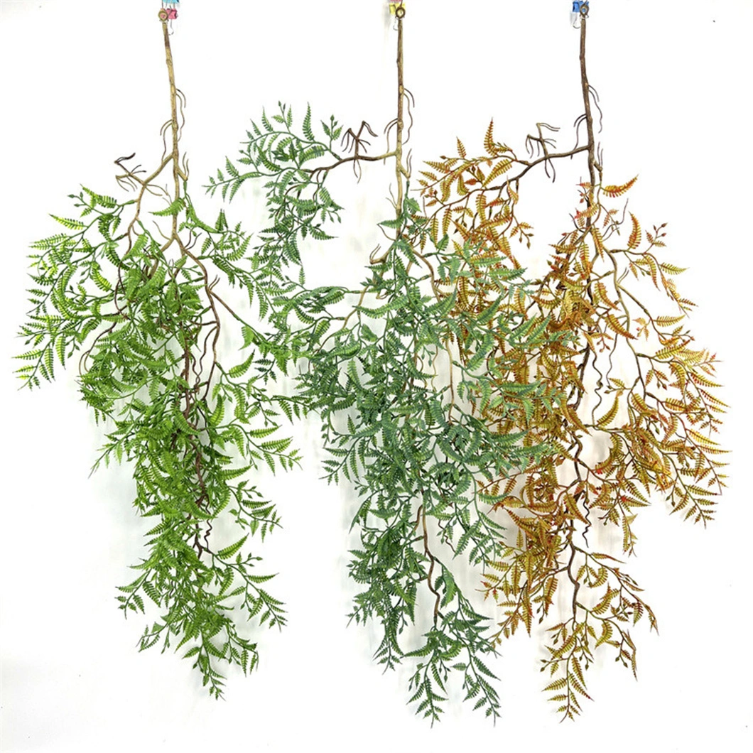 Artificial Willow Rattan Fern Foliage Vines Faux IVY Leaves Wall Hanging Succulent Plant