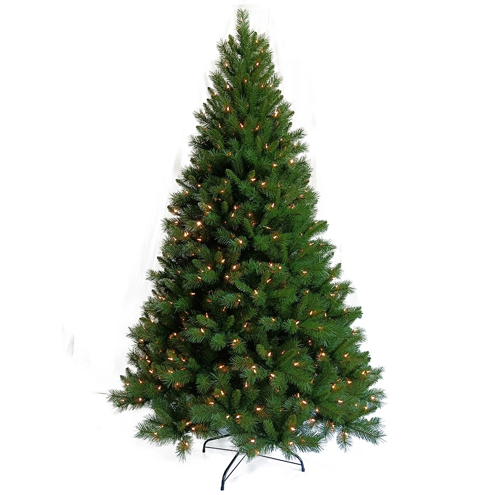 Superior Gaint 6.5FT/7f/7.5 FT Pre-Lit Artificial Automatic Green Rich Christmas Tree with Clear Lights for Outdoor&Home Decoration