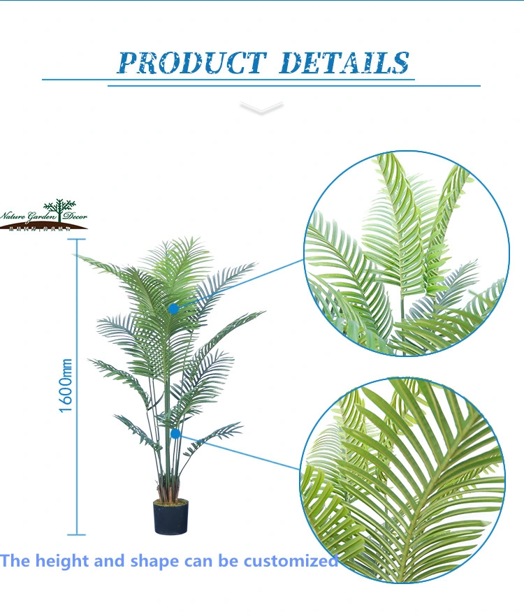 Wholesale Plastic Palm Plants with Pot Green Artificial Tree