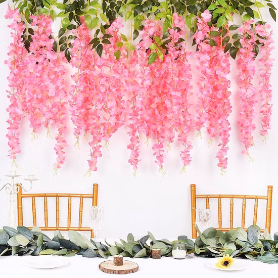 Wall Hanging Artificial Vines Flower Wedding Decoration