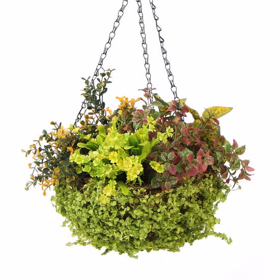 Großhandel mit grünen Hängekörben und künstlichen Pflanzen für den Garten zu verkaufen