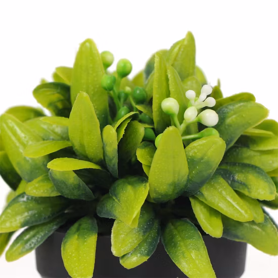 Künstliche Kunststoffpflanzen, 18 cm, Mini-Hausgarten, gefälschte Dekorpflanzen, künstliche Vorräte, Topf, künstlicher Bonsai