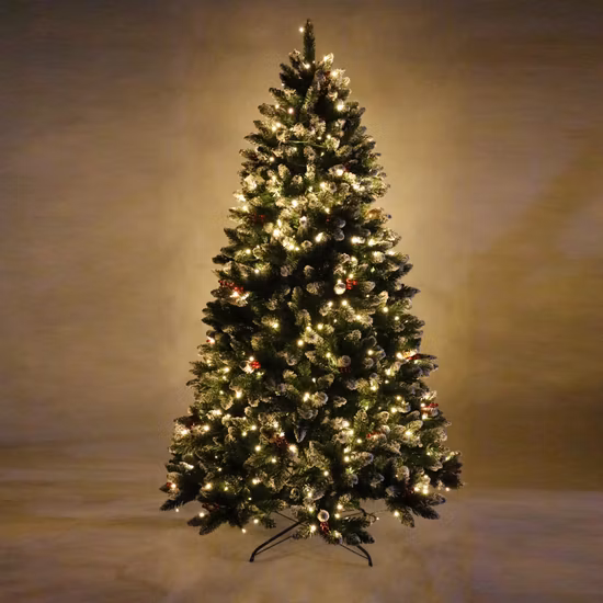 Großhandel Weihnachts-LED-Beleuchtung PVC+PE gemischter vorbeleuchteter grüner künstlicher Weihnachtsbaum