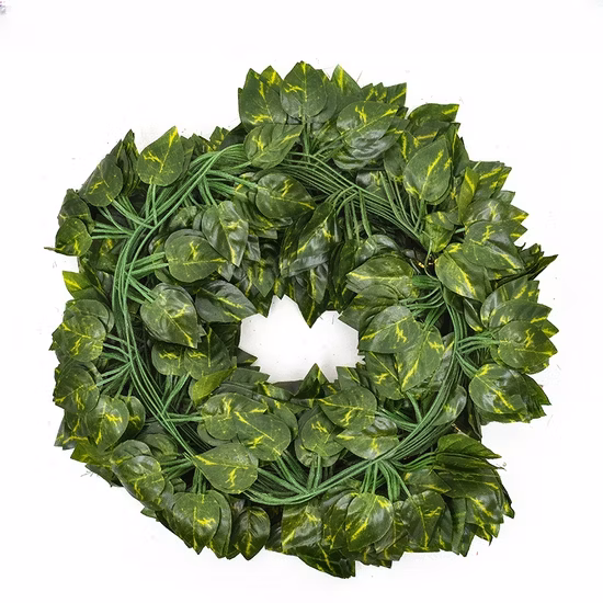 Künstliche grüne Efeuranken für den Innen- und Außenbereich, Hochzeitsdekoration, Wandbehangpflanze