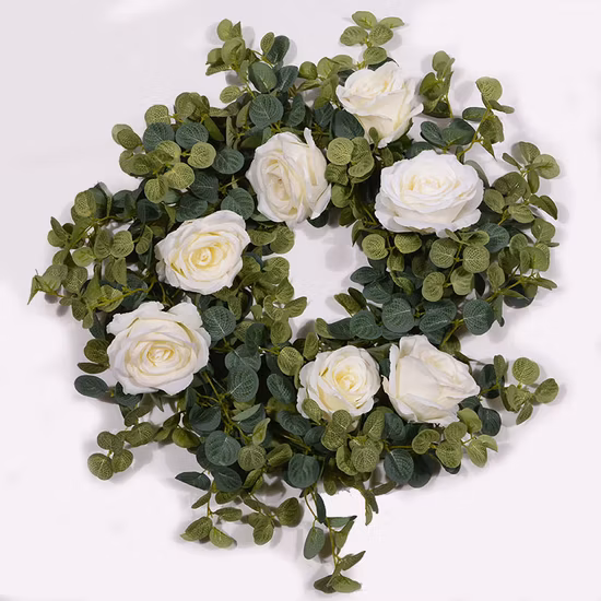 Künstliche Blattpflanzen, hängende Girlande, Blumen, Blätter, Hausgarten-Dekoration, künstliche Pflanze