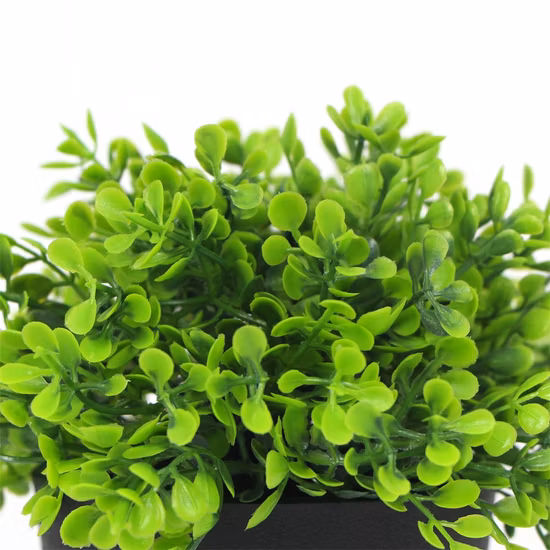 Mini-Kunstpflanze aus grünem Kunststoff im Topf, Bonsai, günstiger Preis für Schreibtisch- und Tischdekoration