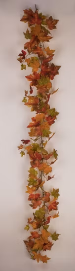 Inunion Künstliche Ahornblatt-Pflanzen, Ranken-Hängegirlande, Blumen, Blätter, Hausgarten, Hochzeit, Wanddekoration, künstliche Ranke