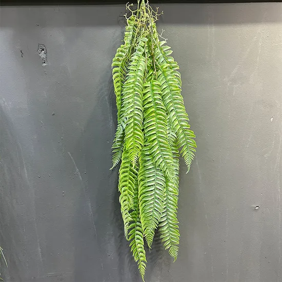 Künstliche Eukalyptusblätter, 1,8 m, weiß und grün, zum Aufhängen am Tisch, grüne Weinrebe, künstliche Pflanze