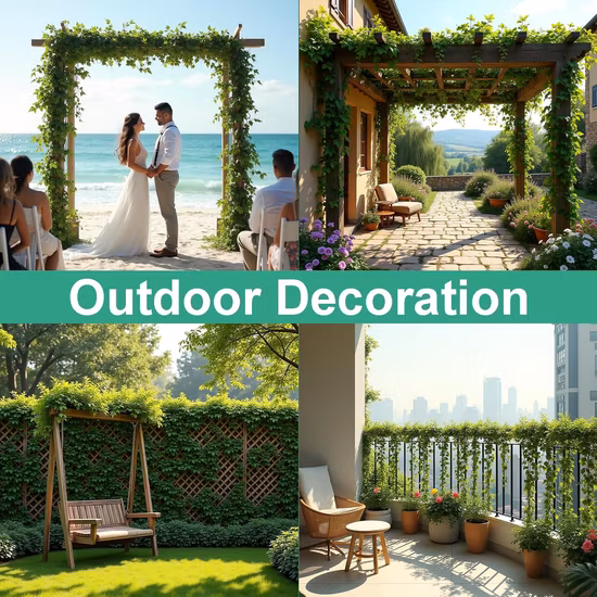 Künstliche Blattreben für Hochzeit, Hochzeit, Party