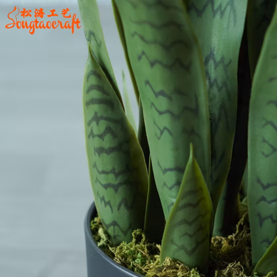Großhandel Fabrik Real Touch Indoor dekorative grüne Bonsai künstliche Schlangenpflanze